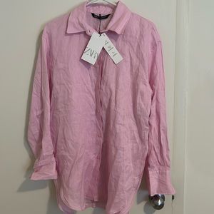 Zara, linen blouse.
